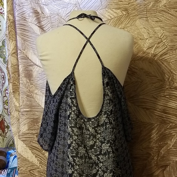 Inti cold shoulder top blue - Picture 2 of 2